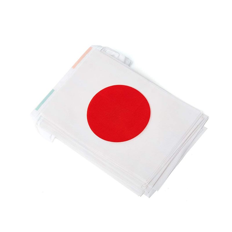 mflagperft Japan Flag Japanese Flag, Small String Japan Flags Mini Japanese Flags Banner, Used for Party School Sports Events Patriotic Festival Decorations - Image 2